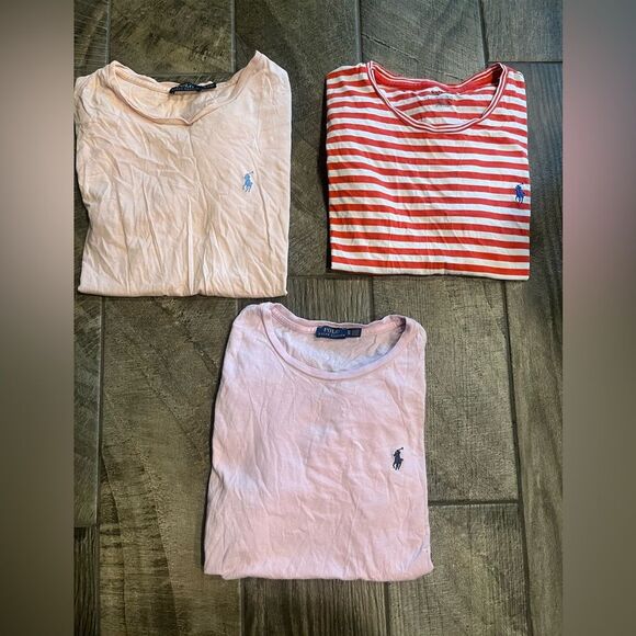Polo by Ralph Lauren Pink and Red Short Sleeve Tees bundle - Picture 1 of 3